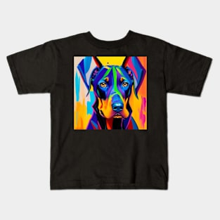 Natural Ear Doberman Collection Kids T-Shirt